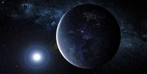 Wall Mural - planets in outer space. elements of this image furnished by nasa