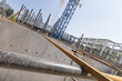 © LRafael - Construction site with surrounding wall or tilt-up panels and girdersDeep foundations made of cement slabs