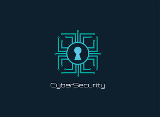 Cyber security logo icon