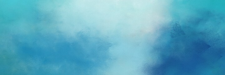Poster - decorative abstract painting background texture with steel blue, powder blue and sky blue colors and space for text or image. can be used as horizontal header or banner orientation