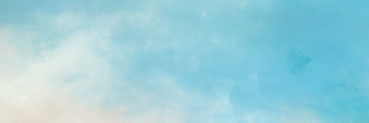 Poster - decorative abstract painting background texture with sky blue, light gray and light blue colors and space for text or image. can be used as horizontal background texture
