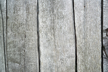 Light wooden background. Old boards weathered and bleached from time