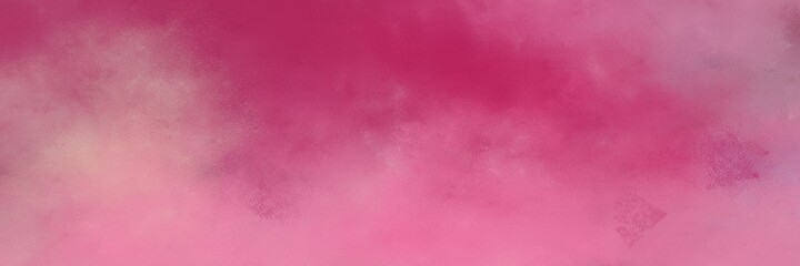 Poster - decorative abstract painting background graphic with pale violet red, moderate pink and tan colors and space for text or image. can be used as horizontal background texture