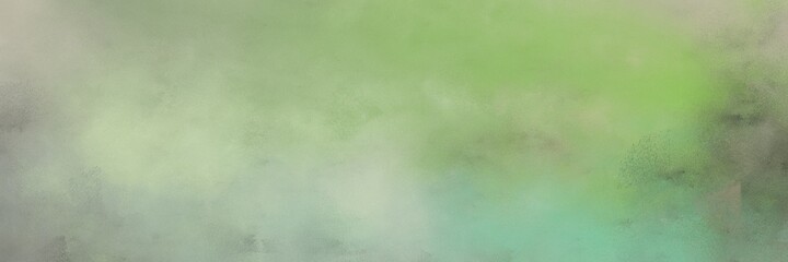 Poster - stunning vintage abstract painted background with dark sea green, ash gray and dark olive green colors and space for text or image. can be used as horizontal background graphic
