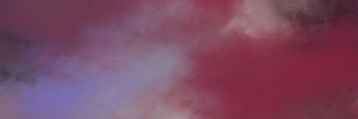 Aufkleber - decorative abstract painting background graphic with old mauve, light slate gray and antique fuchsia colors and space for text or image. can be used as horizontal header or banner orientation