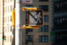 New York City Pedestrian Street Traffic Light