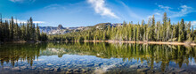 Mammoth Lakes Panoramic From Waterline With HDR Technique
