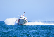 Coast Guard Patrol Boat Rushing To The Rescue