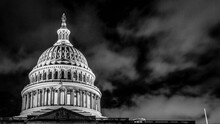 US Congress Capital Building In Washington DC At Night
