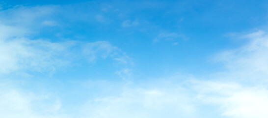 Wall Mural - blue sky with beautiful natural white clouds