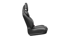 Seat Car Chair Leather Automobile, Side View. 3D Rendering
