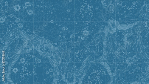 Fotomural Vector abstract Moon relief map