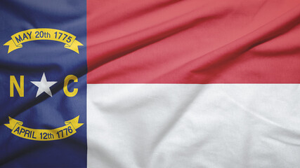 North Carolina state of United States of United States flag