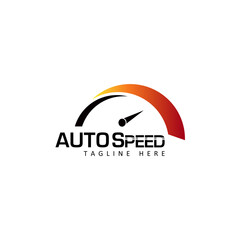 Wall Mural - speedometer logo template design vector