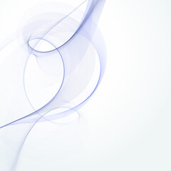 Wall Mural - Blue modern abstract lines swoosh certificate Smooth wave border background. Blue wave flow