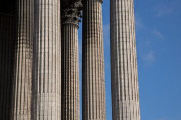 Wall Mural - Pilars of Madeleine Church Entrance; Paris