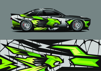 Sticker - car wrap vector designs. abstract animal livery for vehicle vinyl branding background