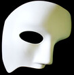 white mask isolated on white