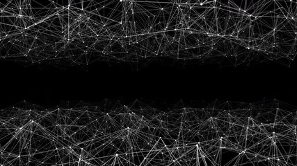 Wall Mural - big data network connection background