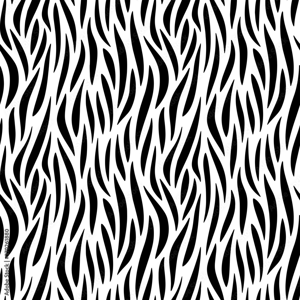 Full seamless wallpaper for zebra and tiger stripes animal skin pattern ...