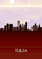 Poster - Tulsa City Skyline