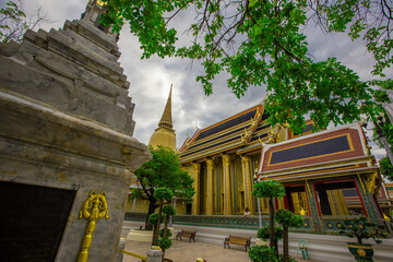 WatRatchabophitSathitmahasimaram-Bangkok:6July 2020,interior atmosphere,religious tourist attractions,sculptures of beautiful churches of temples, Fueng Nakorn road area.Wat Ratchabophit,Thailand