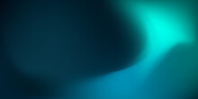 Abstract Dark Teal Background With Light Wave. Blurred Turquoise Water Backdrop. Vector Illustration For Your Graphic Design, Banner, Wallpaper Or Poster, Website