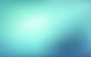 Poster - Abstract teal green blue gradient background. Blurred turquoise water backdrop with light. Vector illustration for your graphic design, banner, summer or aqua poster, website