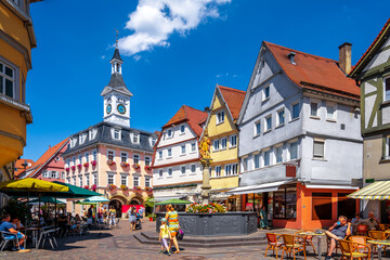 Canvas Print - Marktplatz, Aalen, Deutschland 