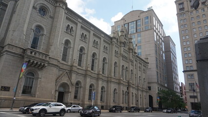 Street Traffic Near the Hall