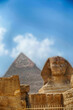 Sphinx and the Great pyramid of Cheops