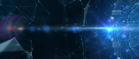 Business, Technology, Internet and network concept. 3D illustration.
