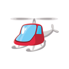 Poster - chopper, kids toy on white background