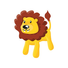 Poster - lion of teddy on white background