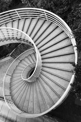 Spiral staircase,viewed from top