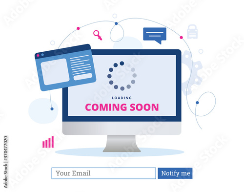 Fotomural Coming soon landing page template