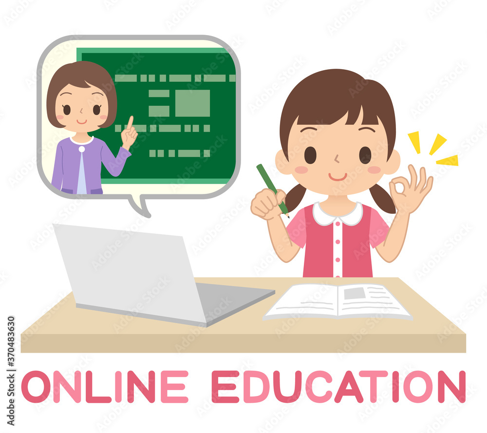 パソコンを使ってオンラインで勉強する女の子 オンライン授業 Okサイン イラスト Dcn Gallery パソコンを使ってオンラインで勉強する女の子 オンライン授業 Okサイン イラスト Dcn Gallery