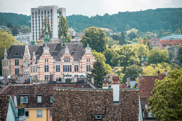 Cityscape view on the historic city center Zurich in Switzerland