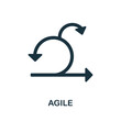 © Mariia - Agile icon. Simple element from business intelligence collection. Creative Agile icon for web design, templates, infographics and more