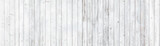 Fototapeta Tulipany - Rustic white wood wall background texture panorama