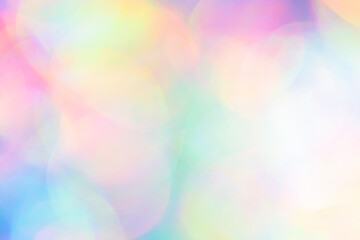 close up blurred bokeh detail of holographic foil