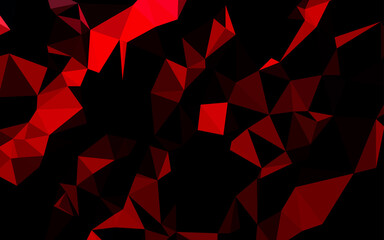 Light Red vector shining triangular template.