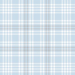 Sky blue Plaid Tartan Checkered Seamless Pattern