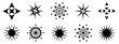 © SodsaiCG - Collection vector of black starburst, stars, sunlight, snowflakes, burst icon shape, abstract background texture pattern seamless wallpaper illustration design