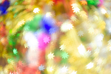 Colorful blurred of bokeh light for background.