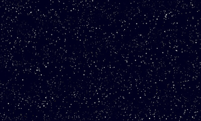 Poster - Abstract dark background with dots. Snow effect or universe stars illustration.