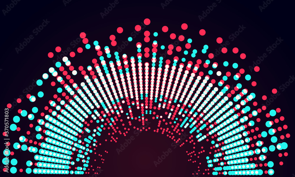 abstract background with dots in modern style - obrazy, fototapety, plakaty 