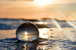 Lensball in the water