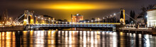 Wroclawski Most Nocą Grunwaldzki światła Siechnice