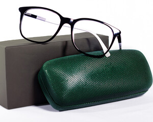 glasses and case